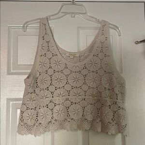 Lace Crochet Crop Top
